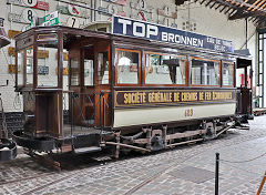 
SGCFE Tram '428' at Brussels Tram Museum, Belgium, June 2024