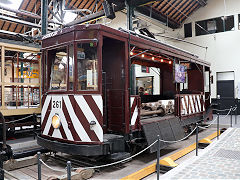 
Works tram  '261' at Brussels Tram Museum, Belgium, June 2024