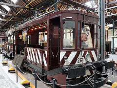 
Works tram  '261' at Brussels Tram Museum, Belgium, June 2024