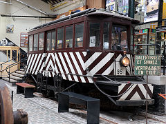 
Works tram  '95' at Brussels Tram Museum, Belgium, June 2024