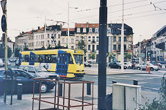 
Tram '7077' at Brussels Midi, Belgium, September 2002