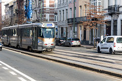 
Tram '7902' at Brussels Midi, Belgium, February 2019