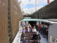 
Boat lift No 4 exit lock, Canal du Centre, Belgium, June 2024