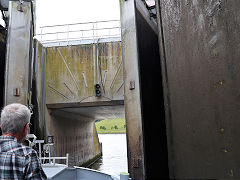 
Boat lift No 4 exit lock, Canal du Centre, Belgium, June 2024