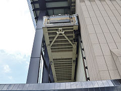 
The new boat lift, Canal du Centre, Belgium, June 2024