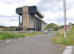 
The new boat lift, Canal du Centre, Belgium, June 2024