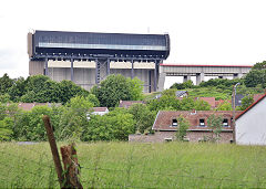 
The new boat lift, Canal du Centre, Belgium, June 2024