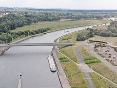 
The new boat lift, view from the top, Canal du Centre, Belgium, June 2024