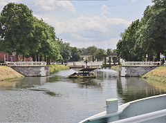 
Swingbridge beween lifts '3' and '4', Canal du Centre, Belgium, June 2024