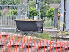 
Mine dram on the station platform, Charleroi, Belgium, June 2024