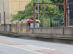 
Tram '7403' at  Charleroi, Belgium, June 2024