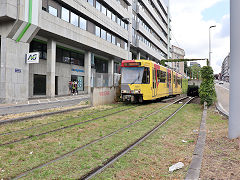 
Tram '7450' at  Charleroi, Belgium, June 2024