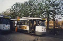 
Trams Nos '31' and '18', Ghent station, Belgium, November 1993