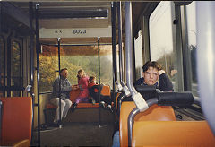 
Kusttram '6023' with me, Emma and Chris, Belgium, November 1993