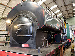 
'RS16 Fred', Avonside '1908' of 1925 from Buxton Lime Works at Maldegem, Belgium, June 2024