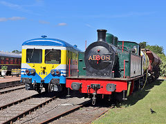 
SNCB '4403' and 'AD 08' from Andre Dumont Mines 0-8-0T built by la Meuse '4480' in 1950, Maldegem, Belgium, June 2024