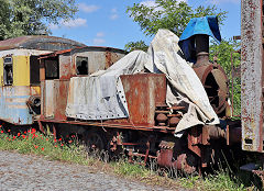 
A rusty loco at Maldegem, Belgium, June 2024