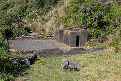 
Somes Island de-gaussing unit, The foundations of the station camp, February 2017