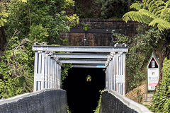 
Western exit bridge of the Karangahake Tunnel, Coromandel, March 2017