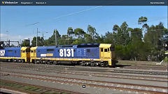 
Clyde yard with loco 8131, Sydney, December 2012