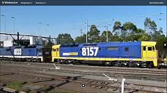 
Clyde yard with loco 8157, Sydney, December 2012