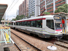 
New Territories light rail '1032' and '1041', Hong Kong, November 2022