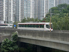 
New Territories light rail 1060, Hong Kong, December 2012