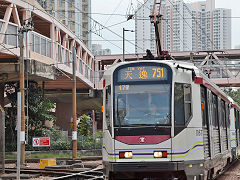 
New Territories light rail '1067', Hong Kong, November 2022
