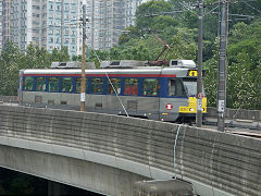 
New Territories light rail 1071, Hong Kong, December 2012
