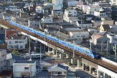 
An '883 Sonic' train, Beppu, Kyushu, September 2017