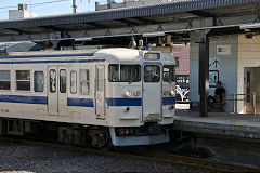 
A '415' unit, 411-209, Beppu, Kyushu, September 2017