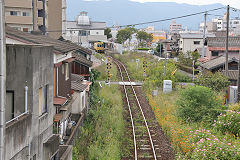 
The line into Imari JR Station, October 2017