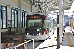 
Tram '802' at Kumamoto, October 2017