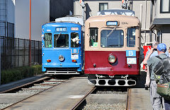 
Trams '1096' and '5014' at Kumamoto, October 2017