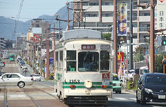 
Tram '1353' at Kumamoto, October 2017