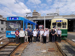 
Tour group at Nagasaki depot, October 2017