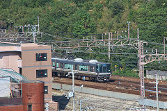 
JR EMU at Yamashima Station, September 2017