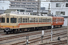 
Iyo Railway '764' and '725' at Matsuyama, September 2017