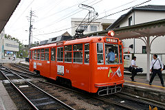 
Tram '74' at Matsuyama, September 2017