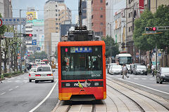 
Tram '2102' at Matsuyama, September 2017