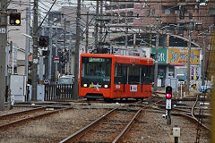 
Tram '2108' at Matsuyama, September 2017