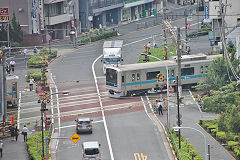 
Odakyu Railway '3658' at Shinjuku level crossing, September 2017
