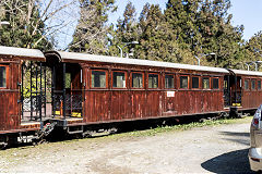 
Wooden coaches at Alishan, February 2020
