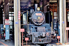 
'CK 124', built by Nippon Sharyo, Japan in 1936, at Changhu Roundhouse, February 2020