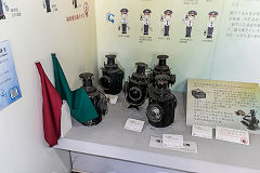 
Lamps and flags at Hualien ECML Museum, February 2020