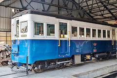 
'524' railcar built by Hitachi in 1949,rebuilt by TSC in 1954 at Xihu, February 2020